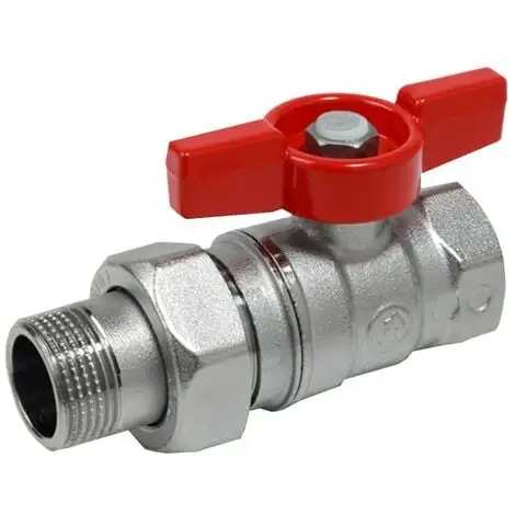 Giacomini Vanne F-M Poignée Papillon Rouge 1F X 1M R259X007 1 Giacomini Vanne F-M Poignée Papillon Rouge 1F X 1M R259X007