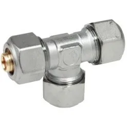 Raccord En T Giacomini Avec Adaptateurs Pour Multicouche 16x2 R564MX048