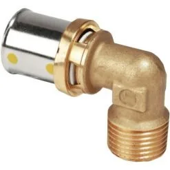 Raccord Coudé 90° Giacomini, Filetage Mâle 1" X (32 X 3) RM127Y259