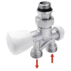 GIACOMINI Robinet Monotube à 4 Voies R356M 16-15x21