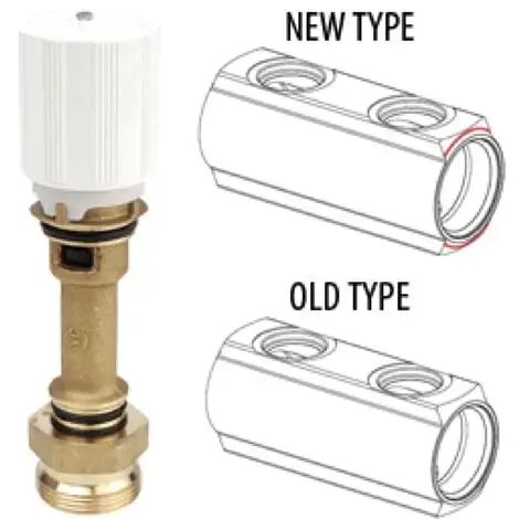 Robinet Intérieur Pour Collecteur Giacomini P10V | Nouveau Type - 1 1/4" X 18 1 Robinet Intérieur Pour Collecteur Giacomini P10V | Nouveau Type - 1 1/4" X 18