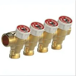 Collecteur Avec Robinet D'arrêt Pour Eau Sanitaire Giacomini R585C | 1/2" X 3/4" - 2 Sorties