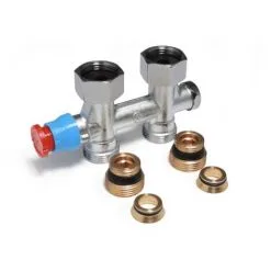 Robinet Thermostatisable Droit Bitube Pour Panneaux Plats Giacomini R385T | 3/4"F