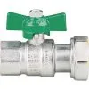 GIACOMINI Robinet Spherique Eau Potabl Fem. DN20(3/4") X Ecrou DN25(1") Laiton Chrome, Certifie DVGW -GIACOMINI Soldes Magasin 37641078 1