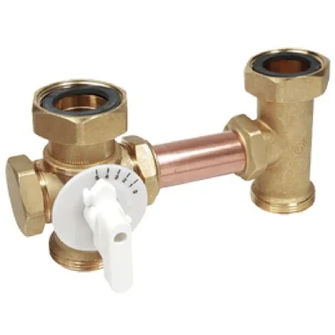 Vanne Mélangeuse à Bille à Trois Voies Giacomini R296Y001 | 1 1/2" 1 Vanne Mélangeuse à Bille à Trois Voies Giacomini R296Y001 | 1 1/2"