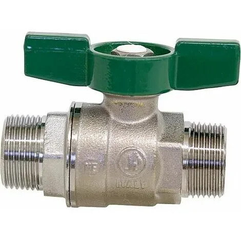 GIACOMINI Vanne à Boisseau Sphérique Sani- Taire R253D,poi.papillon,laiton Chromé M/m 1"" 1 GIACOMINI Vanne à Boisseau Sphérique Sani- Taire R253D,poi.papillon,laiton Chromé M/m 1""