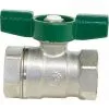 GIACOMINI Robinet A Bille D Eau Potable R 251D Filet Fem/filet Fem 1/2" PN16 Laiton Chrome / Poignee Papillon