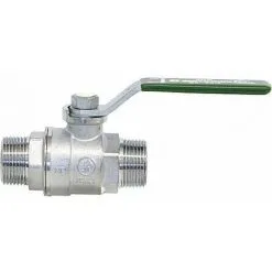 GIACOMINI Vanne à Boisseau Sphérique Sani- Taire R253Dl,poi.papillon,laiton Chromé M/m 1""