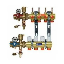 Kit Collecteur Prémonté Avec Débitmètre Giacomini R553FK | 1"x18/2